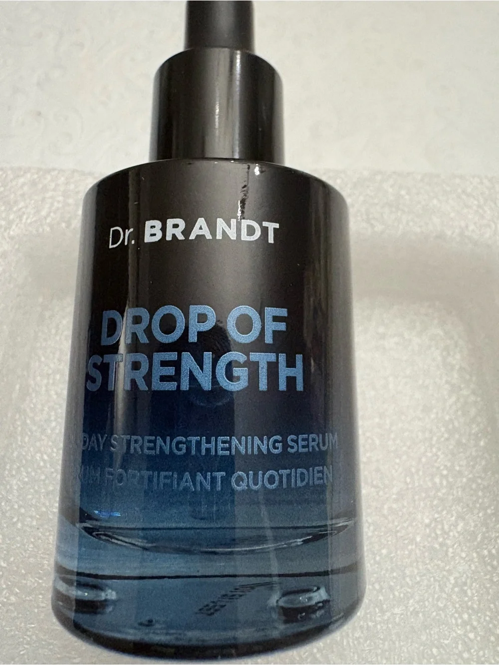 Dr. Brandt Drop of Strength Daily Strengthening Serum - Blue and Black